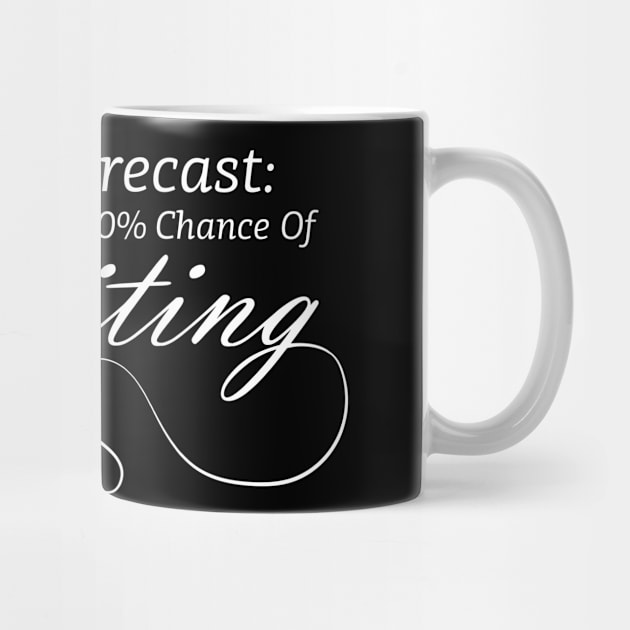 Todays Forecast Writing Funny Writer Gift by CatRobot